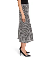 NIC + ZOE Textured Sweater Knit A-Line Midi Skirt