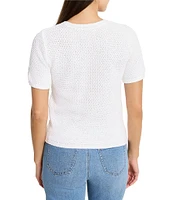 NIC + ZOE Tuck Stitch Crew Neck Short Sleeve Tee
