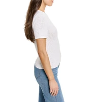 NIC + ZOE Tuck Stitch Crew Neck Short Sleeve Tee