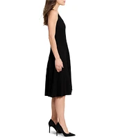 NIC + ZOE Twirl Knit Scoop Neck Sleeveless A-Line Dress