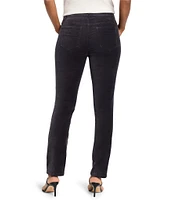 NIC + ZOE Velvet Slim Straight Leg Ankle Length Pant