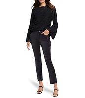 NIC + ZOE Velvet Slim Straight Leg Ankle Length Pant