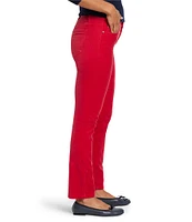 NIC + ZOE Velvet Slim Straight Leg Ankle Length Pant