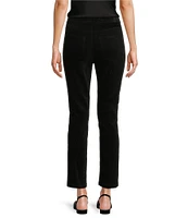 NIC + ZOE Velvet Slim Straight Leg Ankle Length Pant