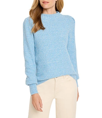 NIC + ZOE Waffle Stitch Knit Crew Neck Long Sleeve Sweater