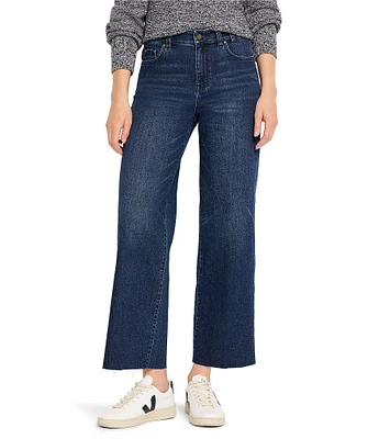 NIC + ZOE Weekend Mid Rise Wide Leg Ankle Jeans