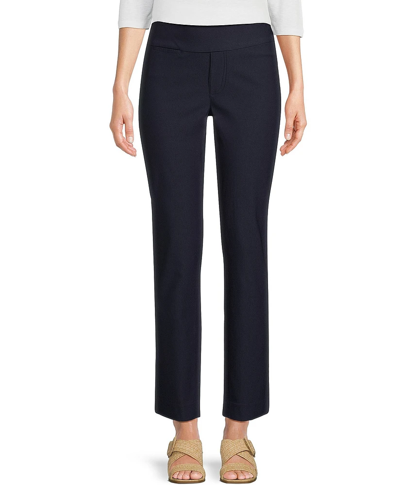 NIC + ZOE Wonderstretch Woven Straight Leg Pull-On Pants