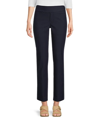 NIC + ZOE Wonderstretch Woven Straight Leg Pull-On Pants