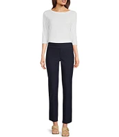 NIC + ZOE Wonderstretch Woven Straight Leg Pull-On Pants