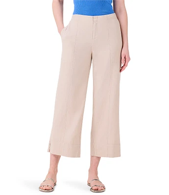 NIC + ZOE Woven Rumba Flat Front Side Slit Wide-Leg Pants