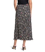 NIC + ZOE Woven Spotted Dot A-Line Midi Skirt