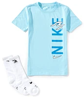 Nike 3BRAND by Russel Wilson Big Boys 8-20 Short-Sleeve Wordmark T-Shirt