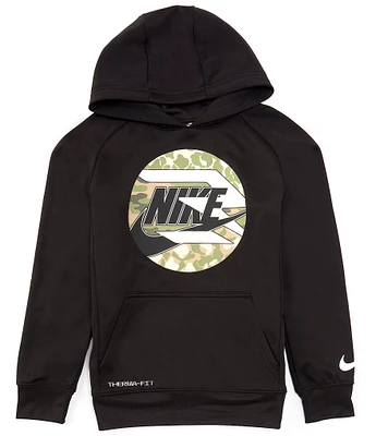 Nike 3BRAND by Russell Wilson Big Boys 8-20 Long Sleeve Camouflage-Circle Graphic Fleece Hoodie