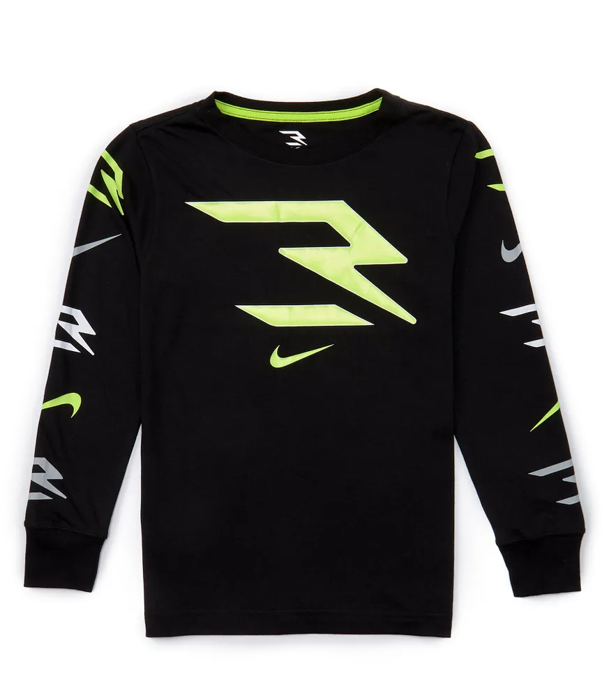 Nike 3BRAND By Russell Wilson Big Boys 8-20 Long Sleeve Icon Printed T-Shirt