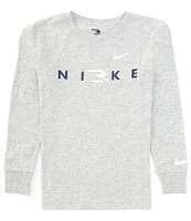 Nike 3BRAND by Russell Wilson Big Boys 8-20 Long Sleeve Wordmark T-Shirt