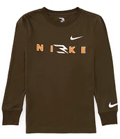 Nike 3BRAND by Russell Wilson Big Boys 8-20 Long Sleeve Wordmark T-Shirt