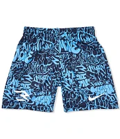 Nike 3BRAND by Russell Wilson Big Boys 8-20 Printed Mesh Shorts