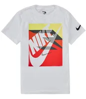 Nike 3BRAND By Russell Wilson Big Boys 8-20 Short Sleeve Gradient Box Logo T-Shirt