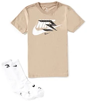 Nike 3BRAND by Russell Wilson Big Boys 8-20 Short Sleeve Mash Up Graphic T-Shirt