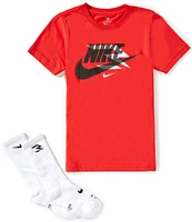 Nike 3BRAND by Russell Wilson Big Boys 8-20 Short Sleeve Mash Up Graphic T-Shirt