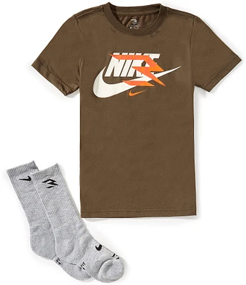 Nike 3BRAND by Russell Wilson Big Boys 8-20 Short Sleeve Mash Up Graphic T-Shirt