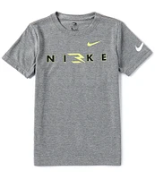 Nike 3BRAND By Russell Wilson Big Boys 8-20 Short Sleeve Wordmark T-Shirt