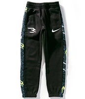 Nike 3BRAND by Russell Wilson Big Boys 8-20 Ticker-Tape Fleece Jogger Pants