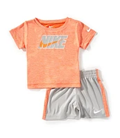 Nike Baby Boys 12-24 Months Nike Logo Wordmark Logo & Short Set