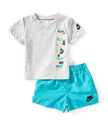 Nike Baby Boys 12-24 Months Short-Sleeve Just Do It T-Shirt & Solid Shorts Set