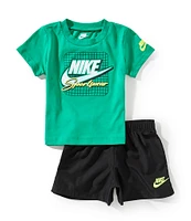 Nike Baby Boys 12-24 Months Short-Sleeve Logo T-Shirt & Coordinating Shorts Set