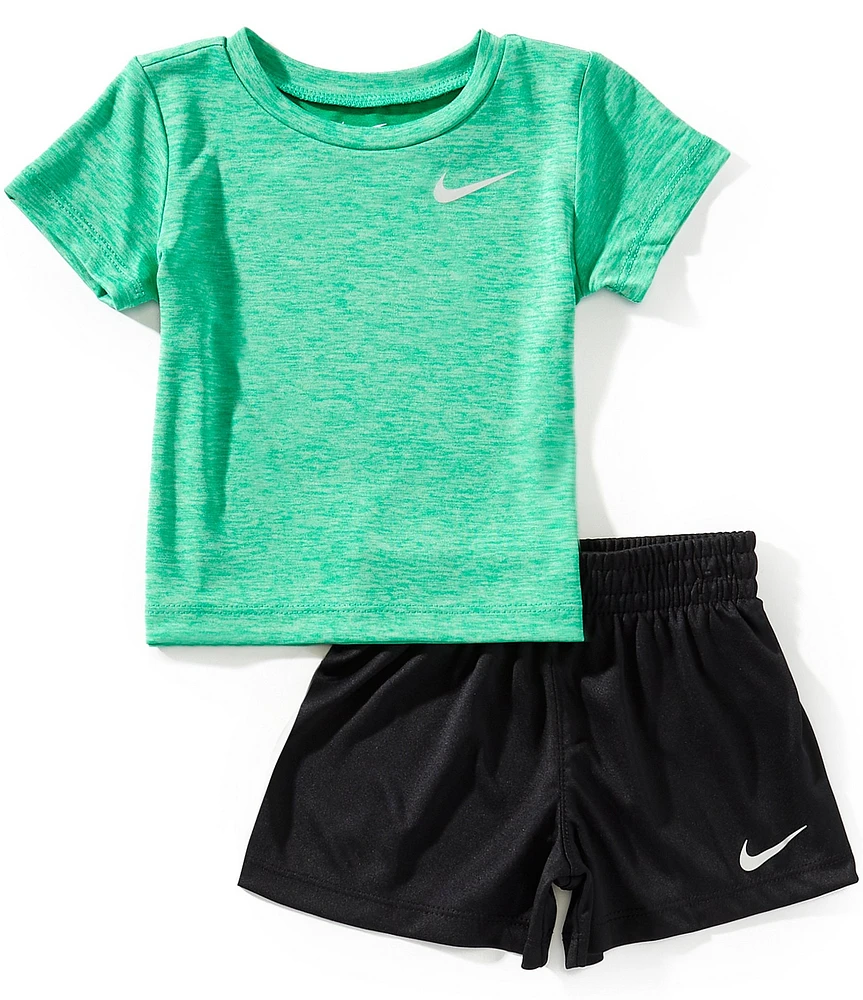 Nike Baby Boys 12-24 Months Short-Sleeve Printed T-Shirt & Solid Bike Shorts Set