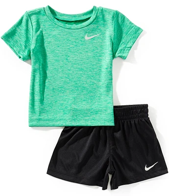 Nike Baby Boys 12-24 Months Short-Sleeve Printed T-Shirt & Solid Bike Shorts Set