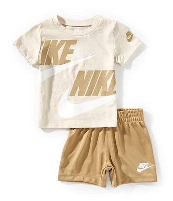 Nike Baby Boys 12-24 Months Short Sleeve Split Futura T-Shirt & Solid Shorts Set