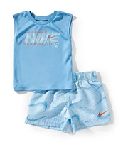 Nike Baby Boys 12-24 Months Sleeveless Just Do It Tank Top & Swoosh-Printed Shorts Set