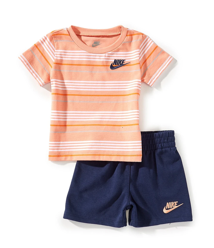 Nike Baby Boys 12-24 Months Stripe T-Shirt & Shorts Set