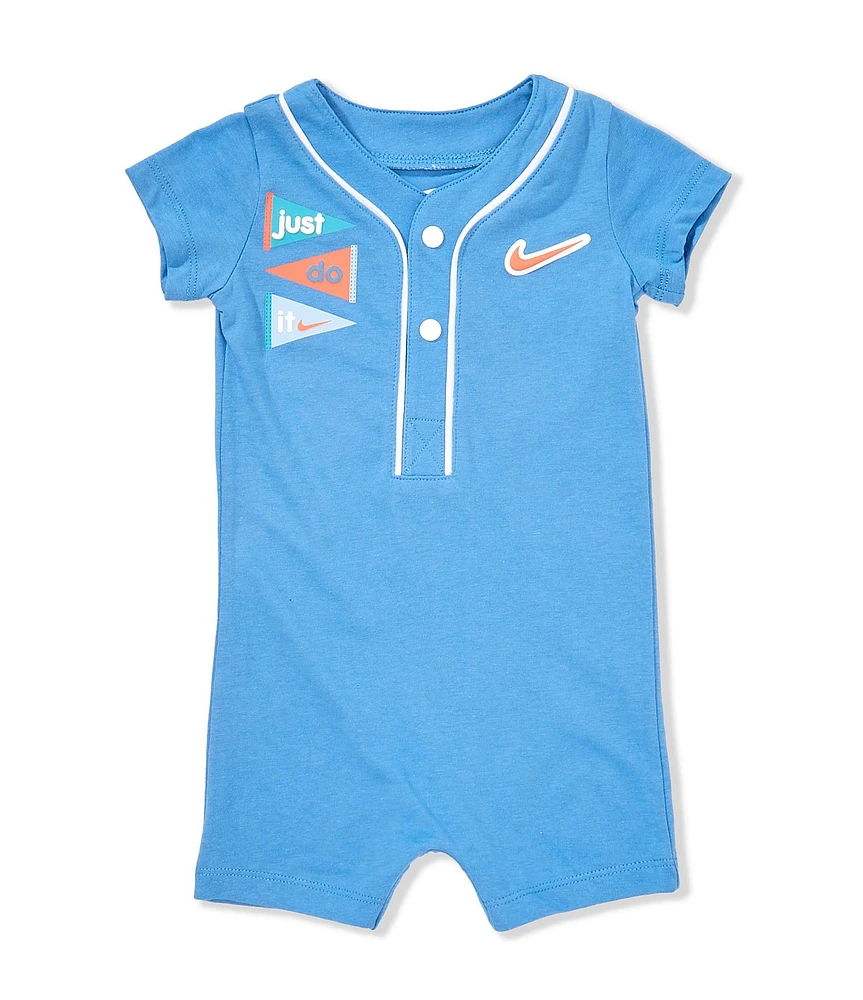 Nike Baby Boys Newborn-9 Months Short Sleeve Henley Shortall