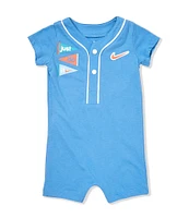 Nike Baby Boys Newborn-9 Months Short Sleeve Henley Shortall