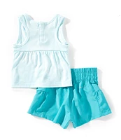Nike Baby Girls 12-24 Months Sleeveless #double;Just Do It#double; Racerback Tank Top & Solid Shorts Set