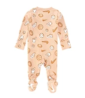 Nike Baby Girls Newborn-9 Months Long-Sleeve Sports Printed Interlock Footie Coverall