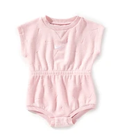 Nike Baby Girls Newborn-9 Months Short Sleeve Essential Terry Romper