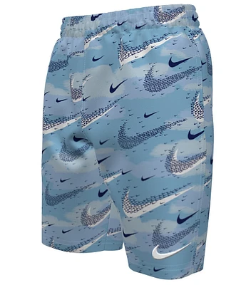 Nike Big Boy 8-20 Printed 7#double; Inseam Volley Swim Trunk