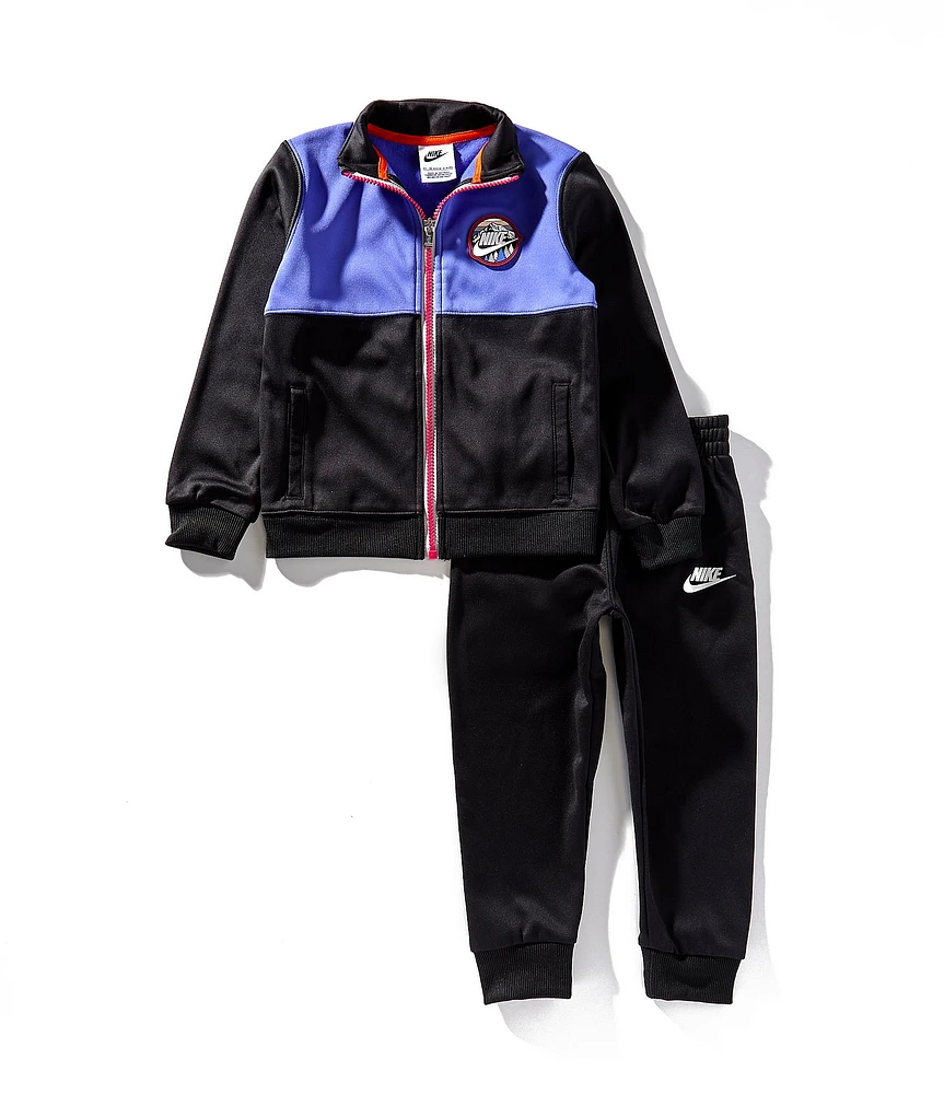 Nike Little Boys 2T-4T Long Sleeve Color Block Dri-FIT Jacket & Solid Dri-FIT Jogger Pant Set