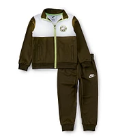 Nike Little Boys 2T-4T Long Sleeve Color Block Dri-FIT Jacket & Solid Dri-FIT Jogger Pant Set