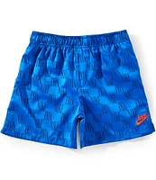 Nike Little Boys 2T-7 Checkered Woven Shorts