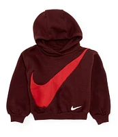 Nike Little Boys 2T-7 Long-Sleeve Big Swoosh Hoodie