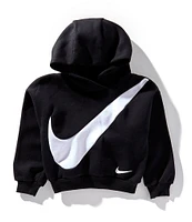 Nike Little Boys 2T-7 Long-Sleeve Big Swoosh Hoodie