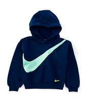 Nike Little Boys 2T-7 Long-Sleeve Big Swoosh Hoodie