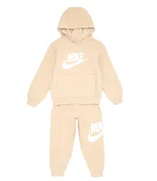 Nike Little Boys 2T-7 Long Sleeve Club Fleece Graphic Hoodie and Jogger Pants Set