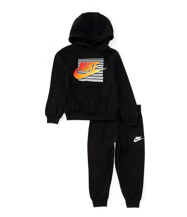 Nike Little Boys 2T-7 Long Sleeve Futura Graphic Hoodie & Jogger 