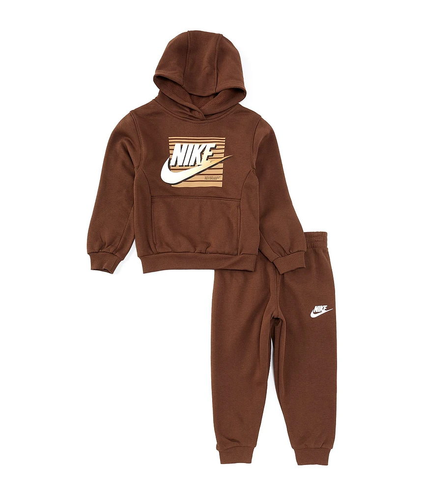 Nike Little Boys 2T-7 Long Sleeve Futura Graphic Hoodie & Jogger Pants 2-Piece Set